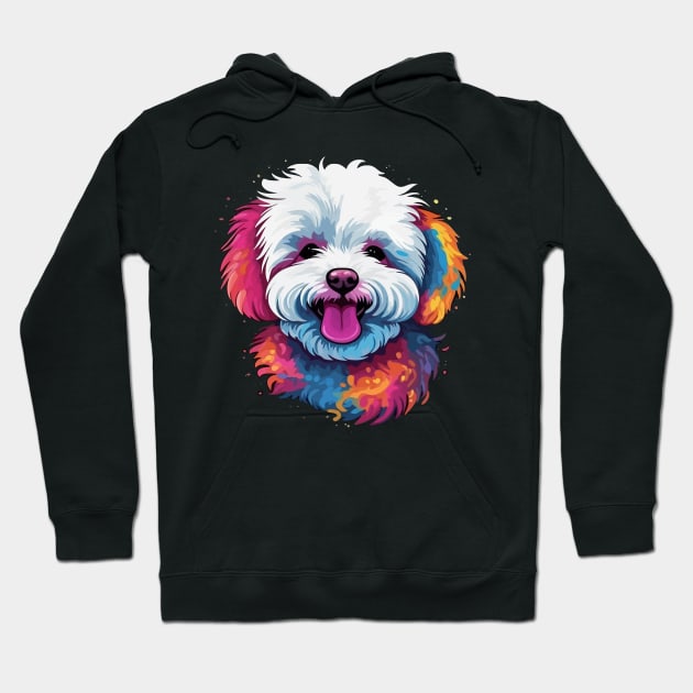 Bichon Frise Smiling Hoodie by JH Mart